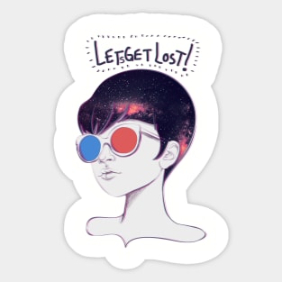 Let's Get Lost! Sticker
